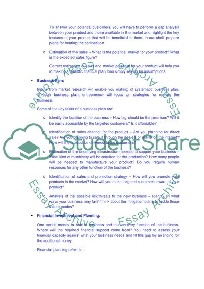 Supporting New Business