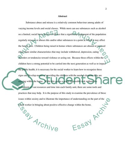 Parenting Capacity and Substance Misuse
