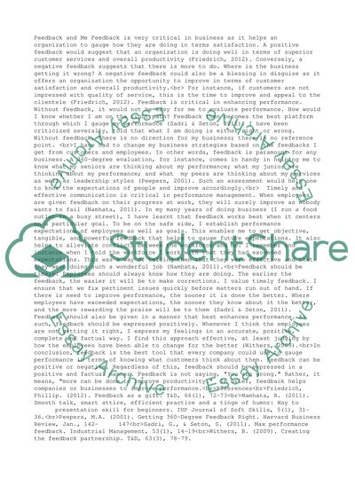 Feedback Is the Best Tool That Every Company Could Use