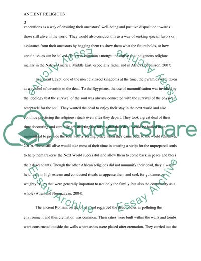 Ancient Religious Beliefs: Prehistoric to 1500 BC