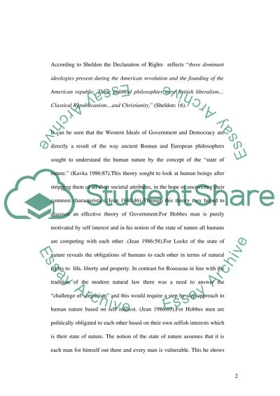 Western vision and American values. Western notions of freedom and democracy