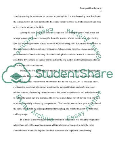 Sustainable Transport and Transport Planning