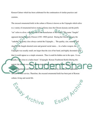 Traditional Culture of Korea