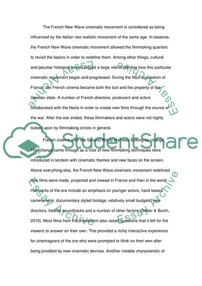 Jules and Jim and The 400 Blows - Changes Introduced by French New Wave Cinematic Movement