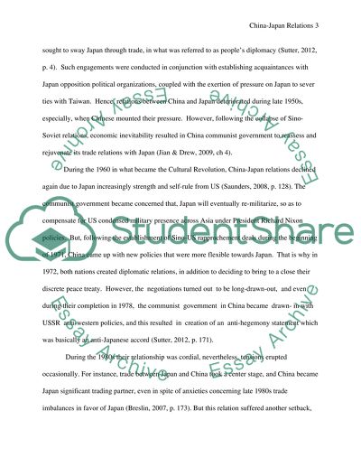 In what ways have relations between China and Japan developed since 1949