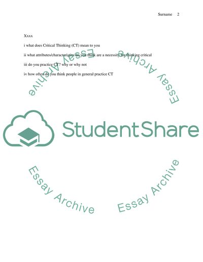 How I practice critical thinking