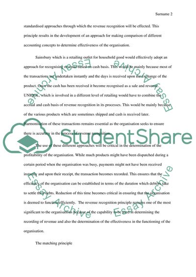 Impact of Accounting Principles