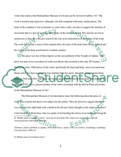 Marble Statue of a Wounded Warrior from the Roman, Antonine Period