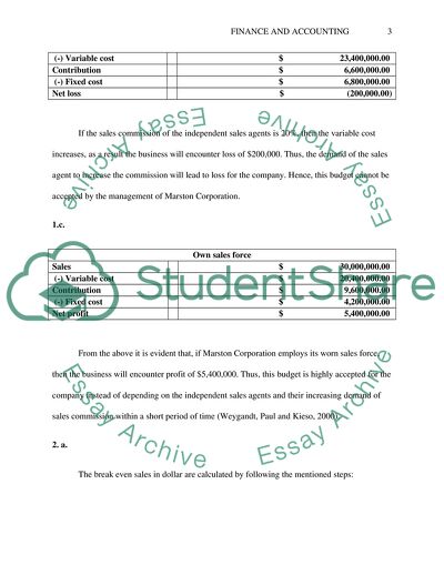 Cost Structure: Break-Even Point and Target Profits
