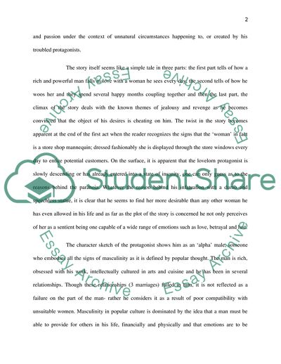 Representation of Masculinity in Dead as They Come by Ian McEwan