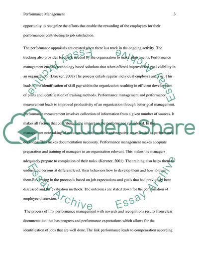 Performance Management and Performance Measure