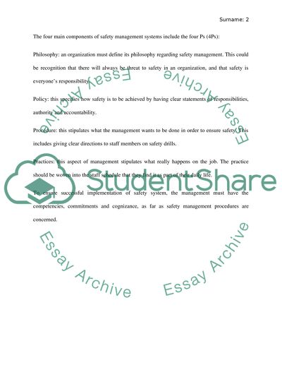 Safety management system