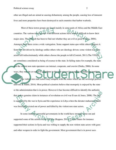 Violent Non-State Actors