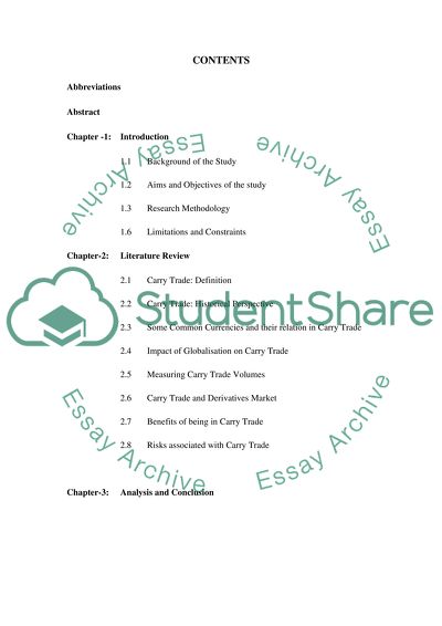 Carry Trade and Japans Zero Interest Rate Policy