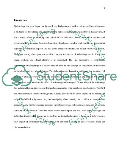 Culture, Ethnicity and Gender