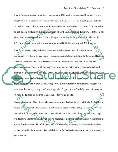 Religious Scandals of the 21st Century