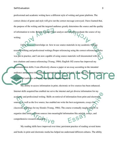 Writing Skills of a Stident of English Course