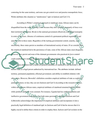 Why Do Weak States Persist