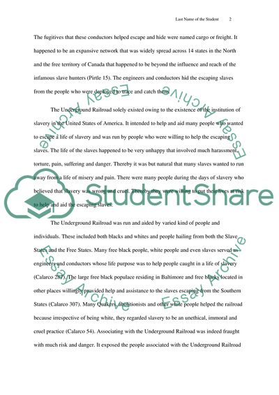 Underground Railroad and a Life of Freedom