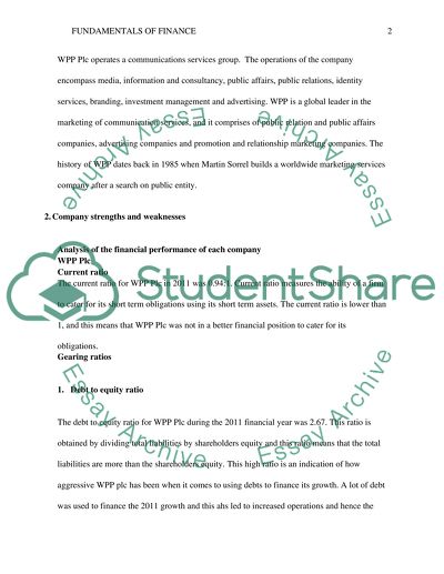 Fundamentals of Finance - IITV Plc
