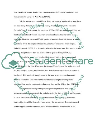 Honey Bees in the Industry of Agriculture