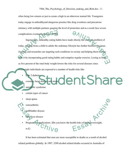 The Psychology of Decision Making and Risk
