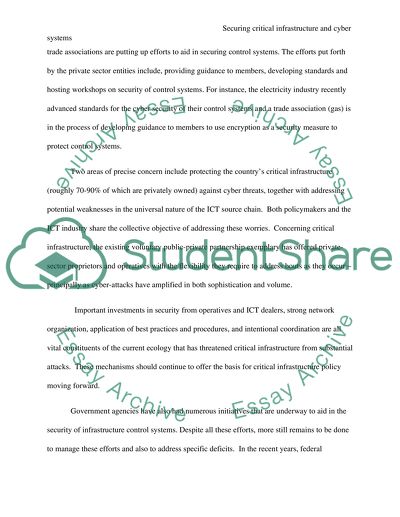 Securing Critical Infrastructure and Cyber Systems