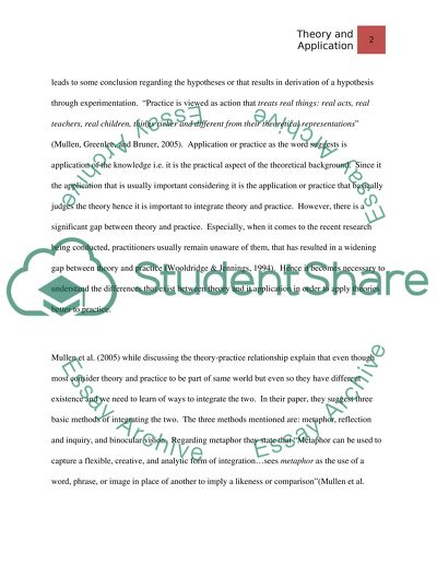 Theory and Application