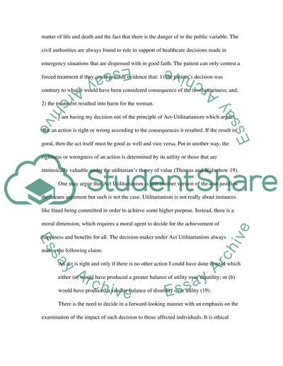 Ethical Issue Case study