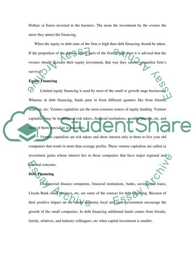 Strengthening the Management of Financing