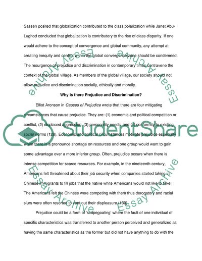 Prejudice and discrimination