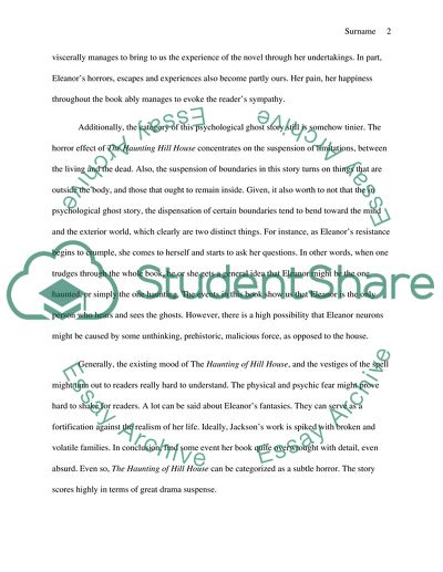 Shirley Jacksons Play The Haunting of Hill House