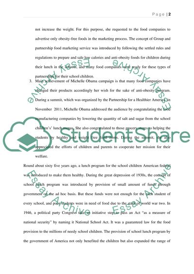 The Concept of Healthy Lunch Provision