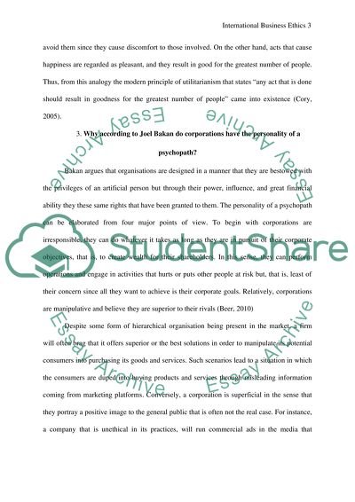 International Business Ethics