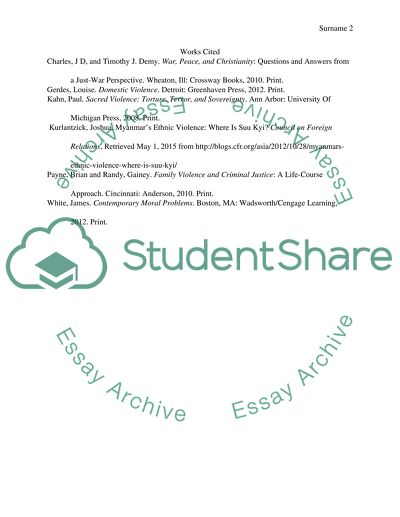 Violence: Whether and When