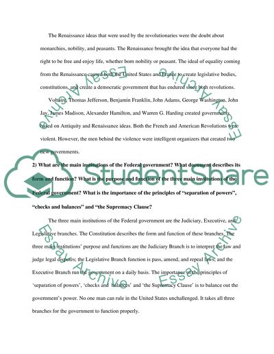 Political science 1 quiz questions