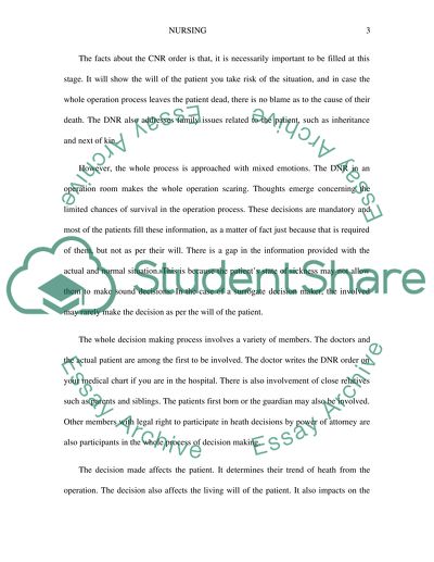 Do-Not-Resuscitate in the Operating Room