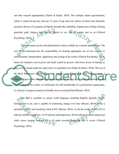 Bipolar Disorder Assessment and Community Intervention Programs