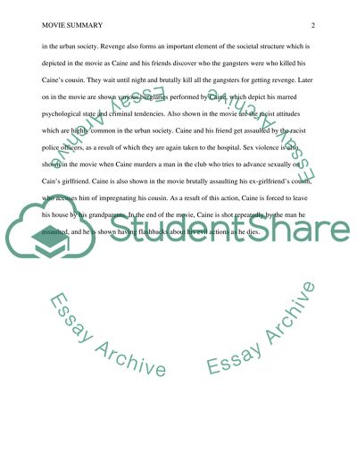 Menace II Society Summary: