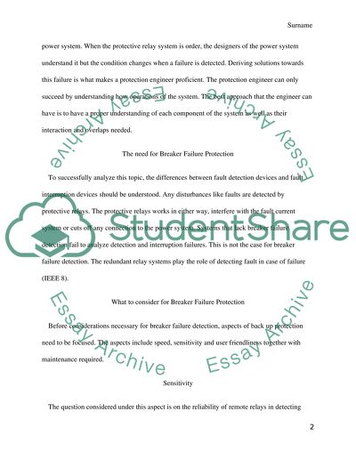 Breaker Failure Detection Algorithms
