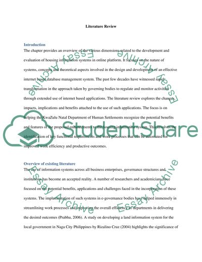 Development of an Internet Based Housing Demand Database System
