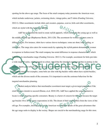 Retail Marketing of Abercrombie & Fitch