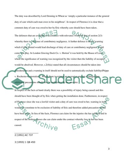An Analysis of the Occupiers Liability Act