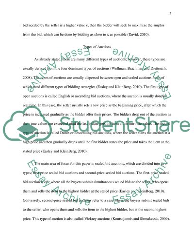 Macroeconomics and Microeconomics - Auction Theory