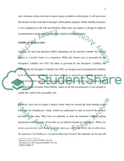 Employee and Public Liability Insurance