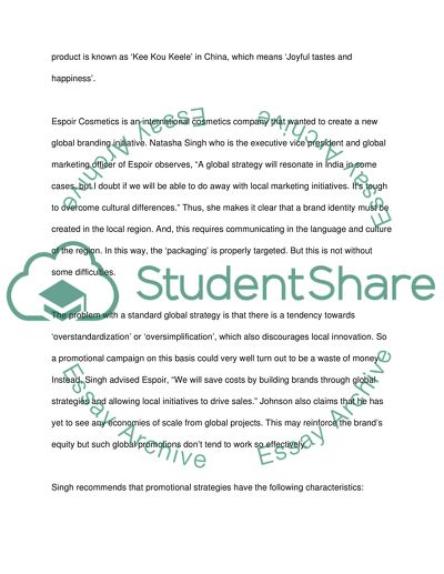 Article Analysis: The Global Brand Face-Off by Raman, Thompson, Aaker, Manwani, and Kotabe