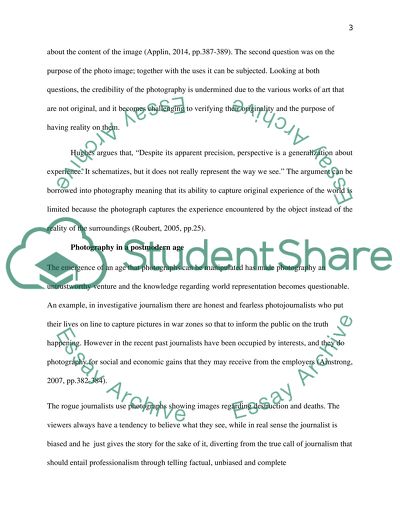 Undermining the Truth about Photographic Image by Postmodern Notions