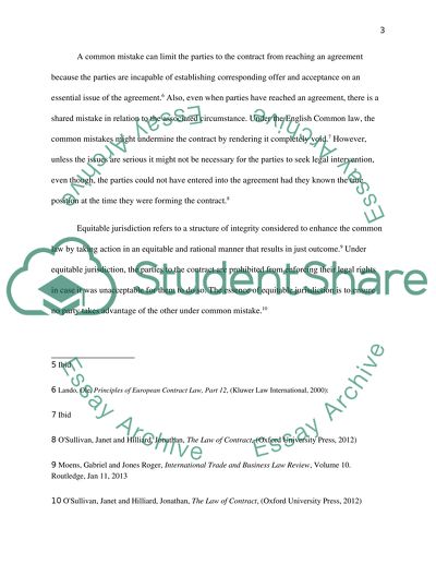 Contract Law Relationship