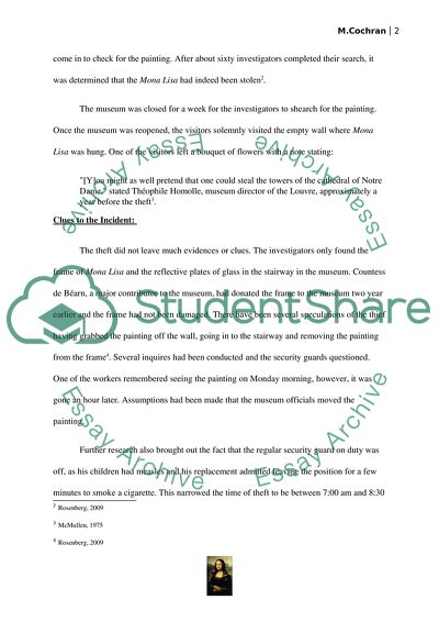 Was the Mona Lisa Stolen