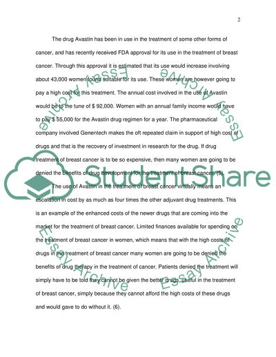 The high cost of a breast cancer drug